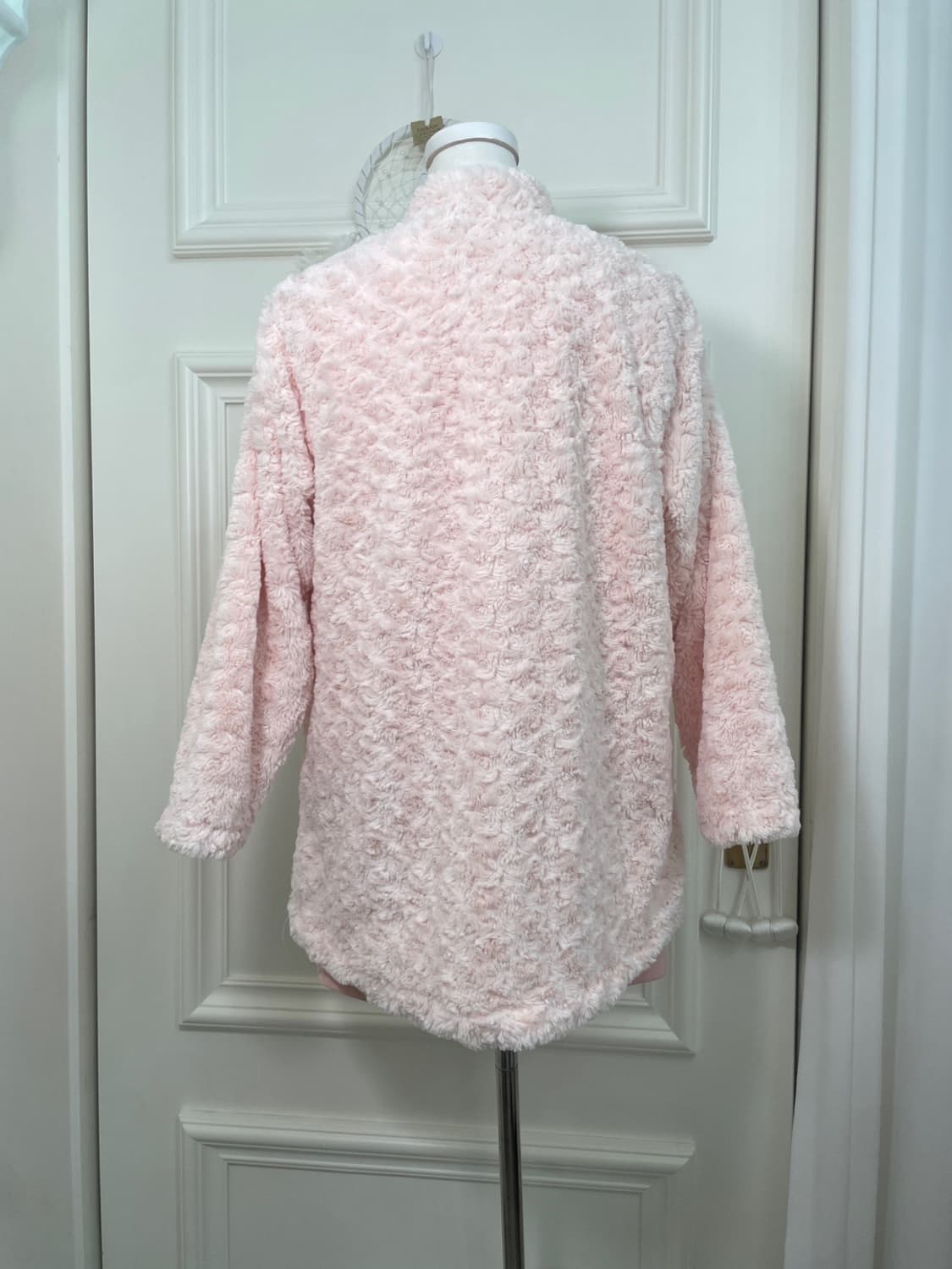 pink pocket point rose fur jacket 상품이미지3