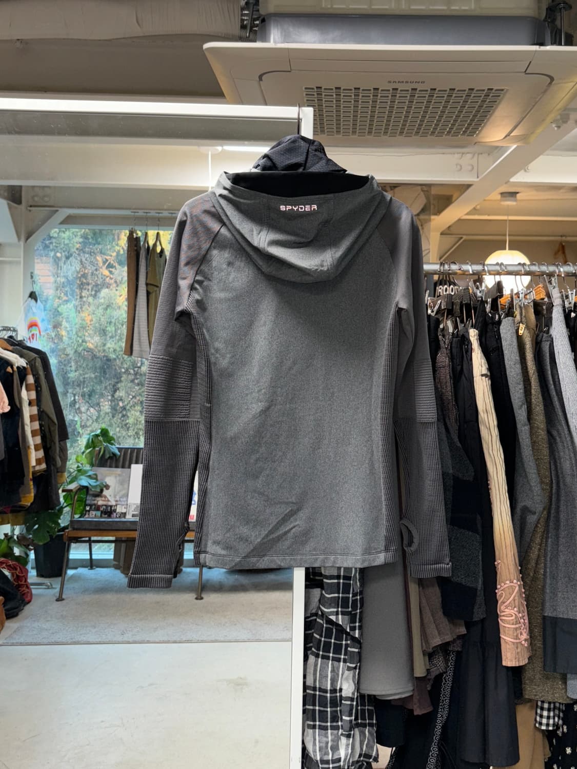 스파이더 하이넥 레이어드 후디 상품이미지2
