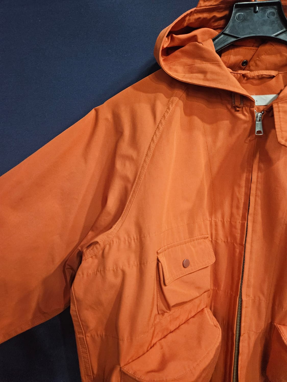 모아 오렌지 남성 세미오버핏 100~105 후드집업 자켓  상품이미지4