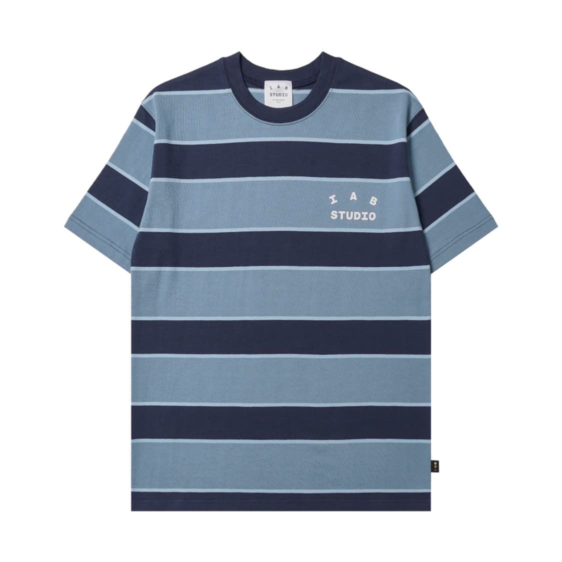[M]아이앱 스튜디오 스트라이프 티셔츠 블루 화이트 상품이미지1