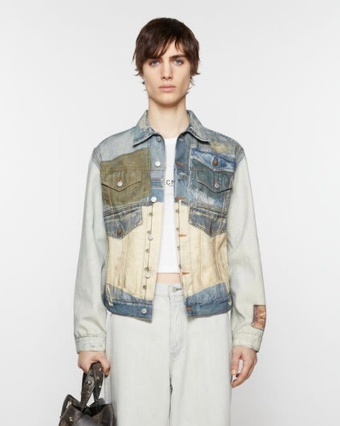 Acne Studios 트롱프뢰유 프린트 데님 재킷 50 상품이미지1