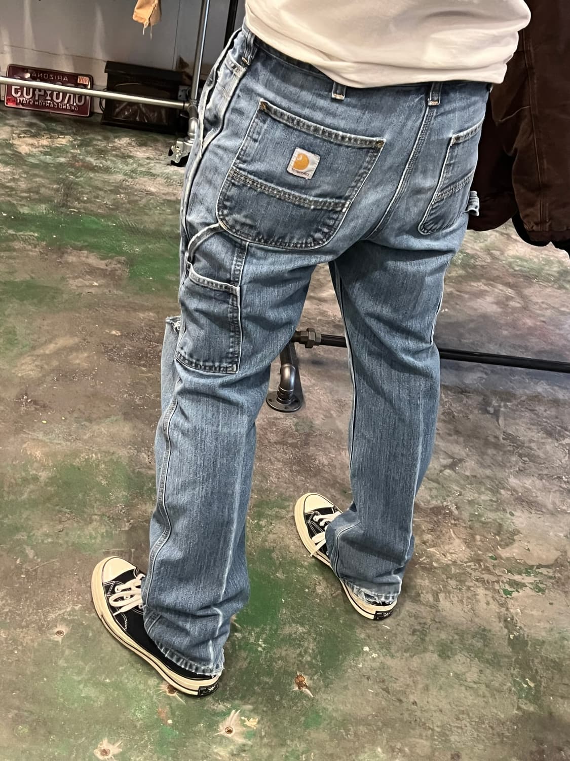 [34x30] 칼하트 싱글니 카펜터 워크 팬츠 상품이미지4