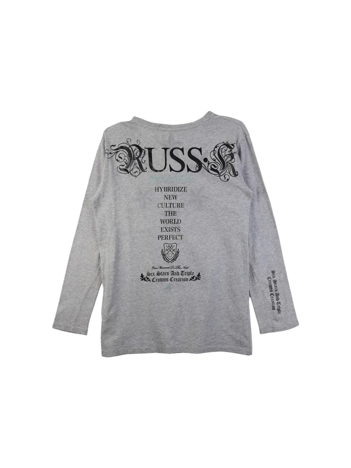 RUSS.K 프린팅 그레이 롱슬리브 상품이미지5