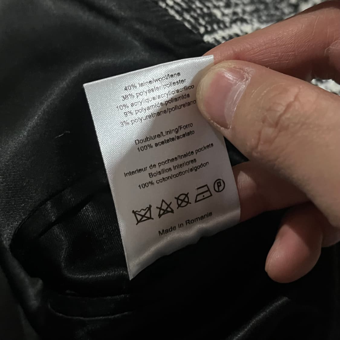 [95] 산드로 글렌체크 울코트 상품이미지9