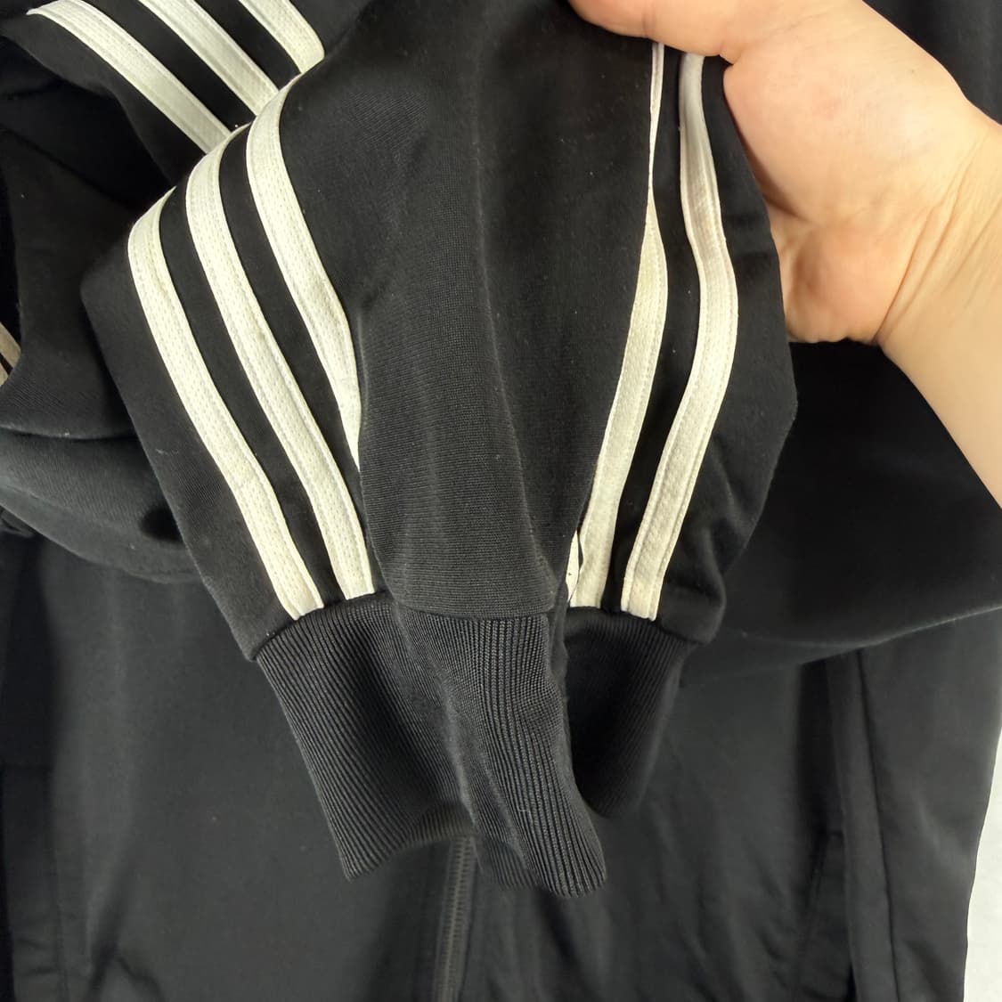 (무료배송)2XL) 아디다스 삼선 트랙탑 져지 블랙 상품이미지4