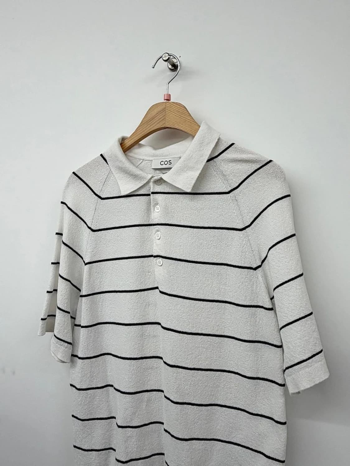 코스 COS 스트라이프 반팔 카라 니트 PN9713 상품이미지2