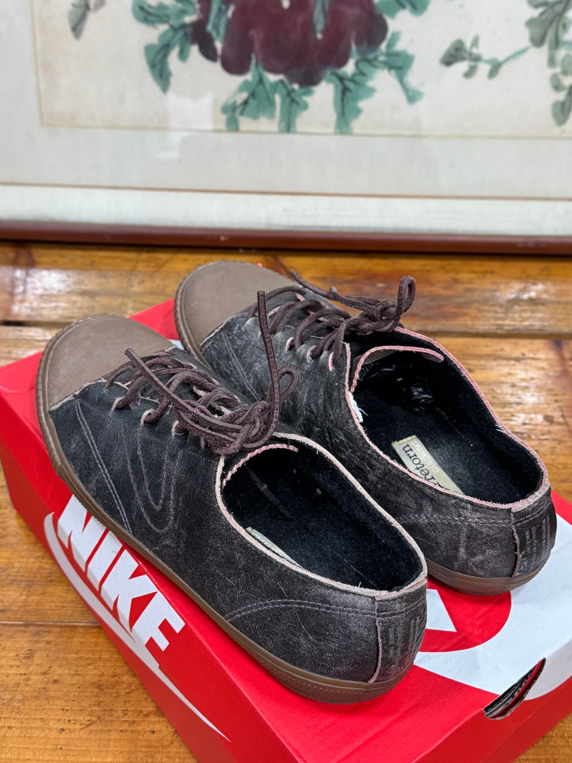 트레통 가죽 스니커즈 사이즈 270 UK8 상품이미지3