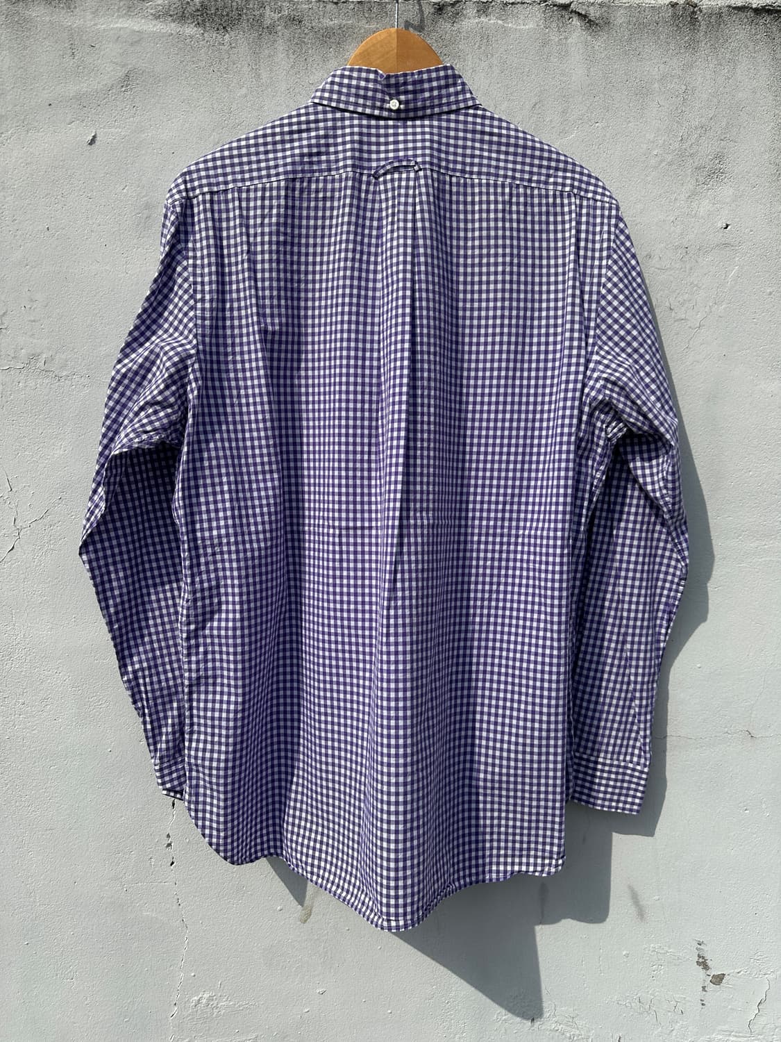 [S] 폴로 랄프로렌 퍼플 체크 포플린 셔츠 상품이미지6