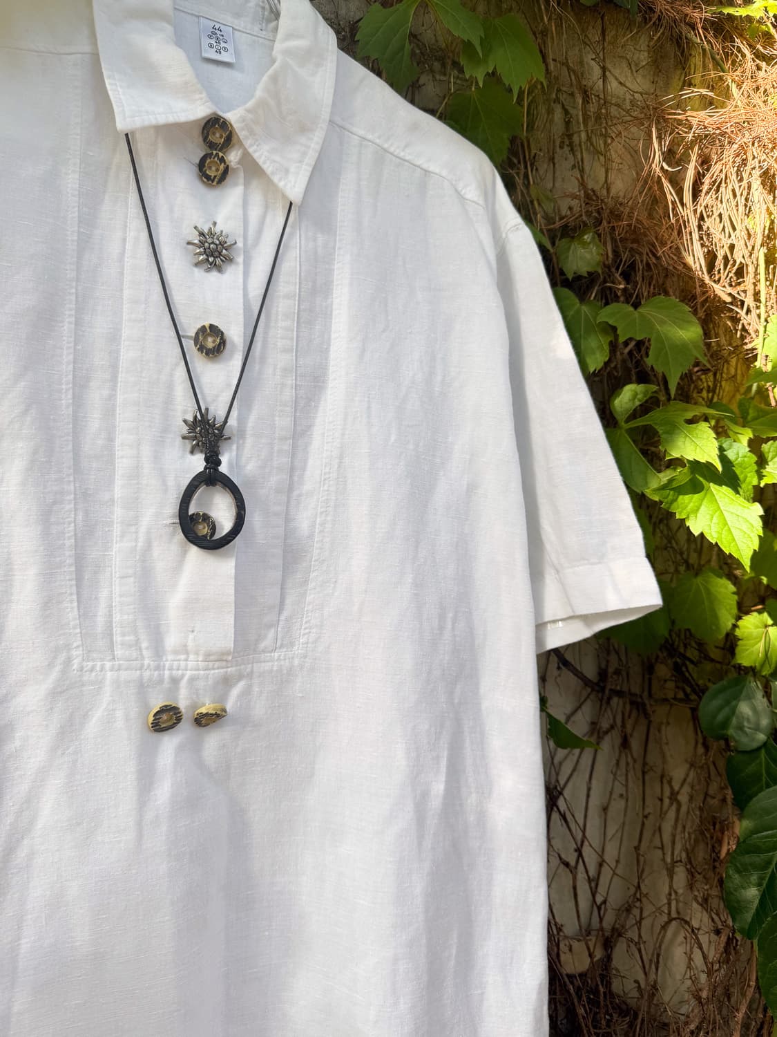 Antique Pendant Linen Shirt 0091 상품이미지2