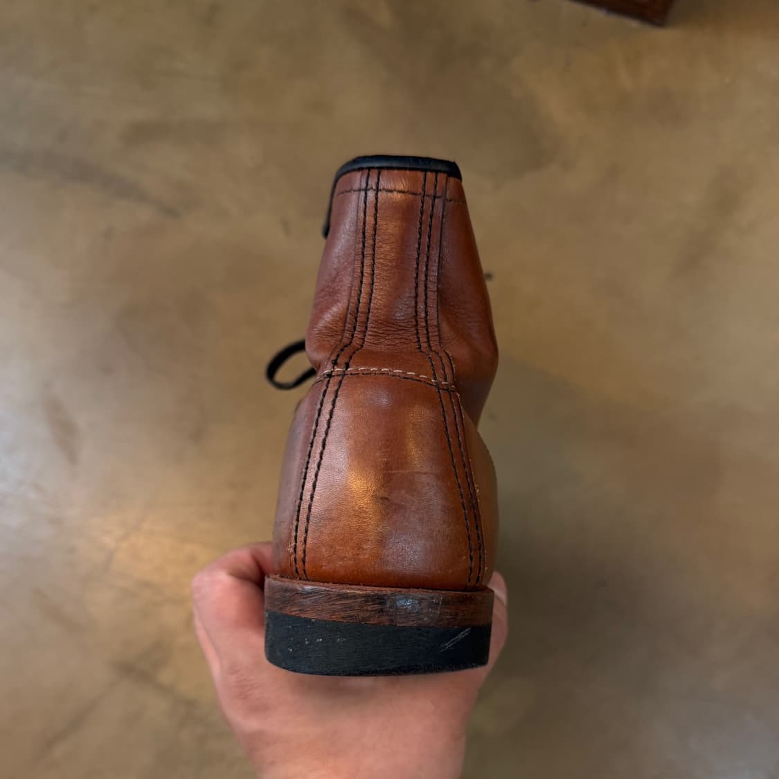 레드윙 OG 벡맨 9016 시가 구형 레더 부츠 9D 상품이미지2