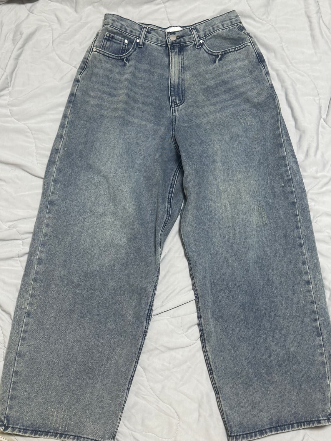 필루미네이트 워시드 데님 팬츠 상품이미지1