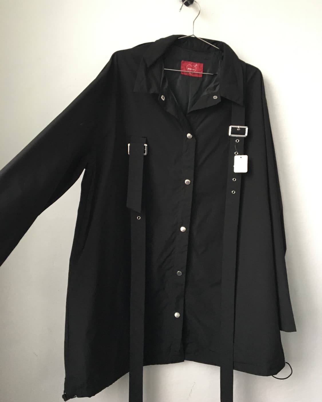 Back printing point belted jacket 상품이미지3