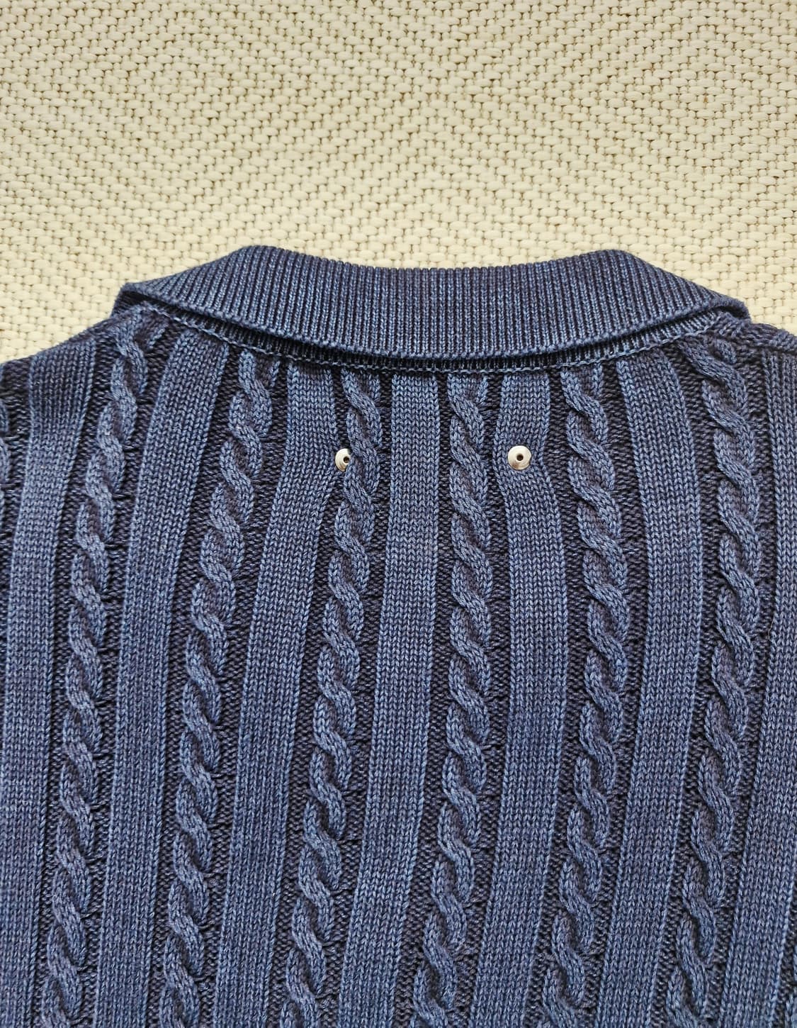 가키하라 웨스턴 워시드 케이블 니트 미착용 상품이미지6