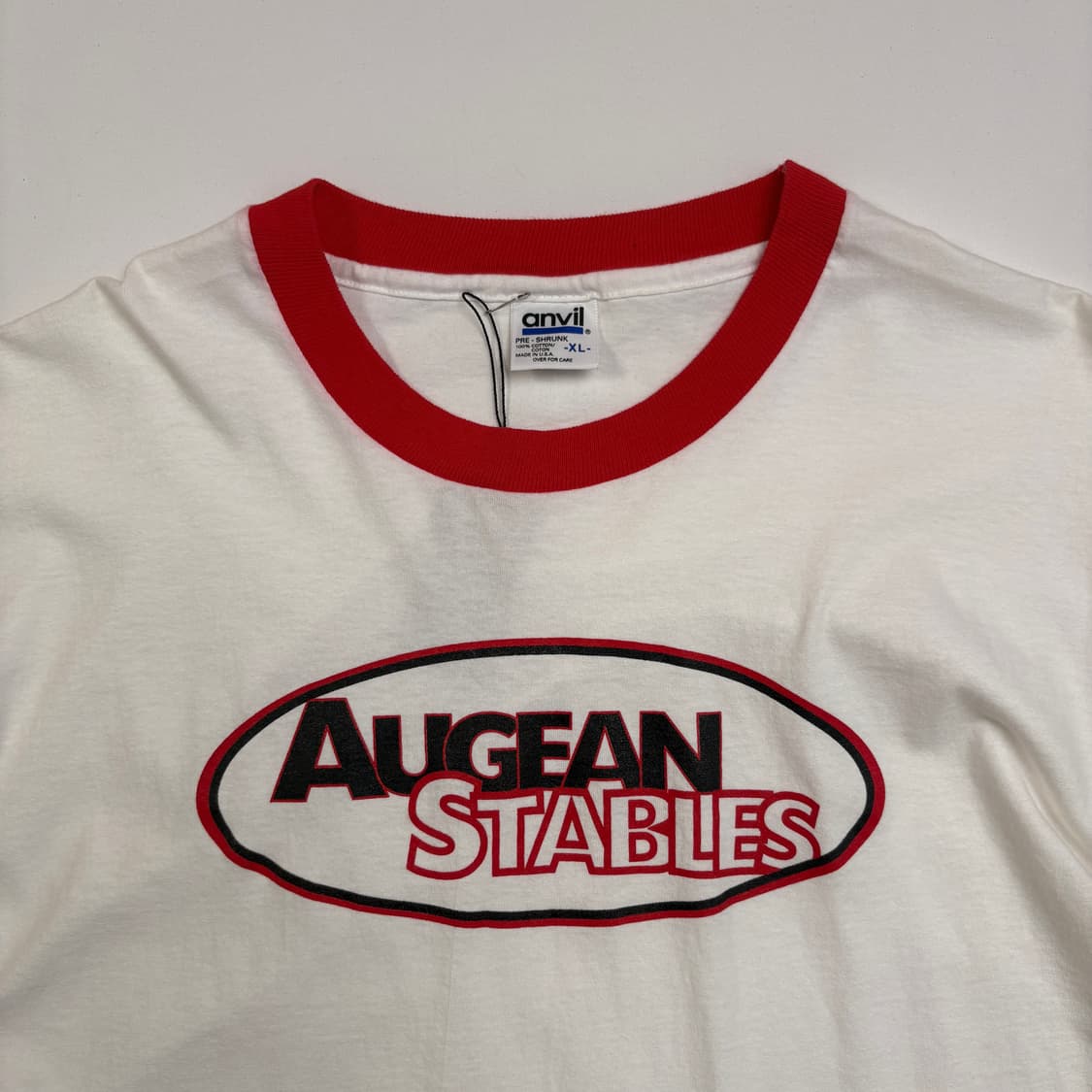 [XL] 90s USA anvil AUG ringer crew neck 상품이미지3