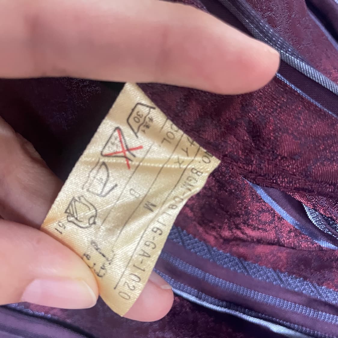 빈티지 와인톤 패턴 셔츠 상품이미지6