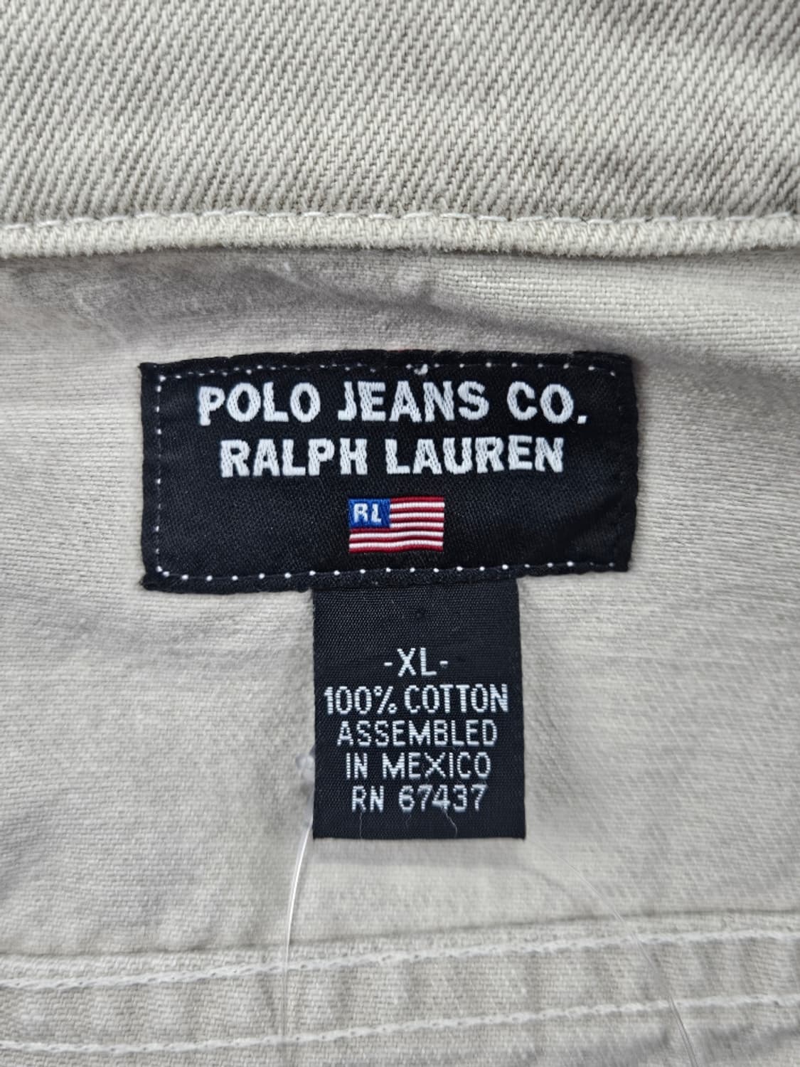 폴로진스컴퍼니 크림 데님 트러커 자켓 ( XL ) / 11633 상품이미지7