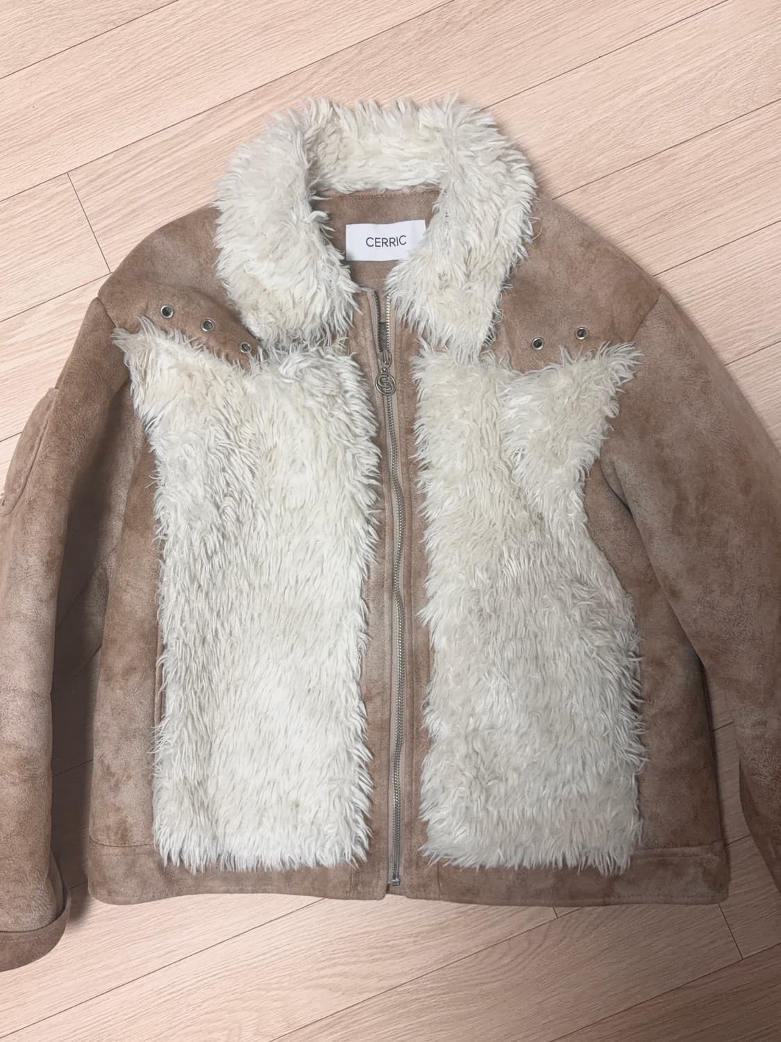 세릭 벌키 퍼 무스탕 자켓 상품이미지2