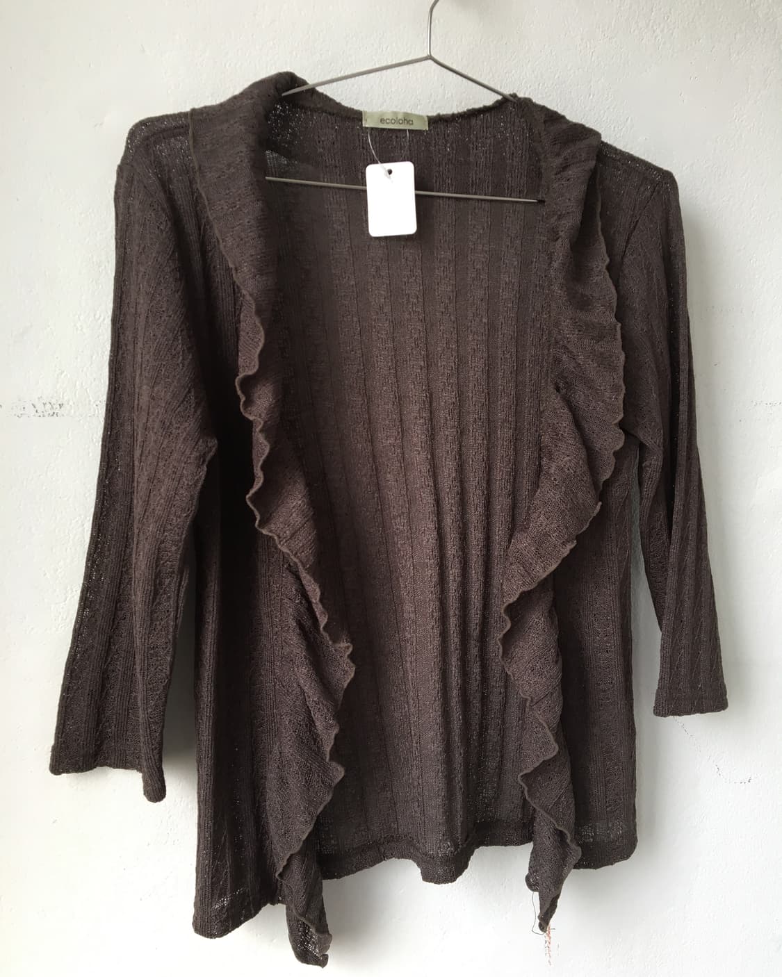 Ruffle point open cardigan 상품이미지2