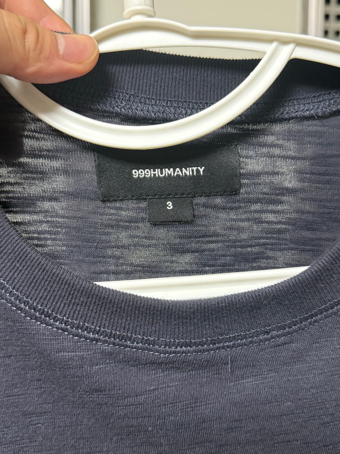 999humanity 더블 레이어드 롱슬리브(네이비) 상품이미지6