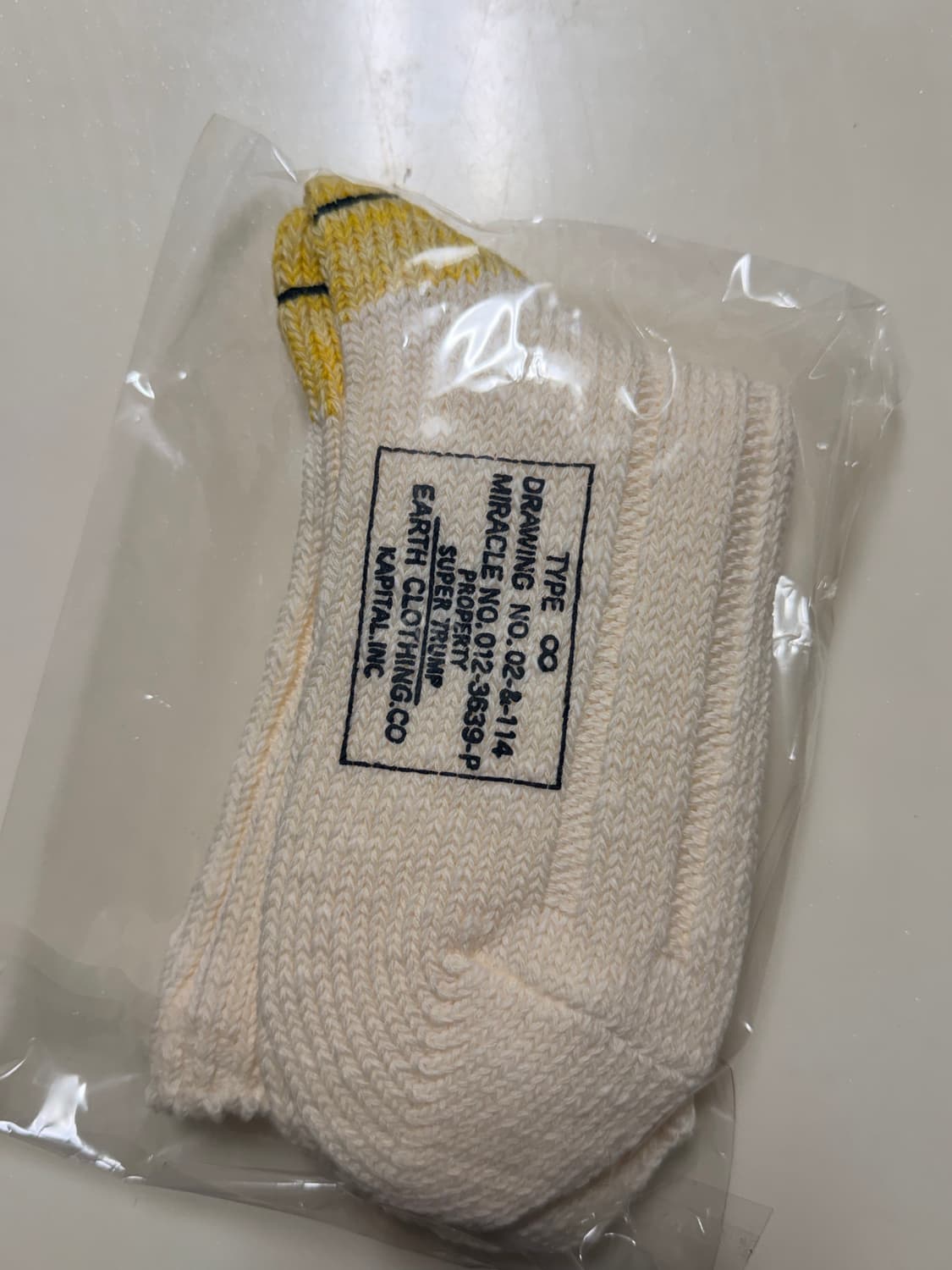 캐피탈 56 피스 MA-1 레인보우 해피 힐 삭스 화이트 상품이미지2