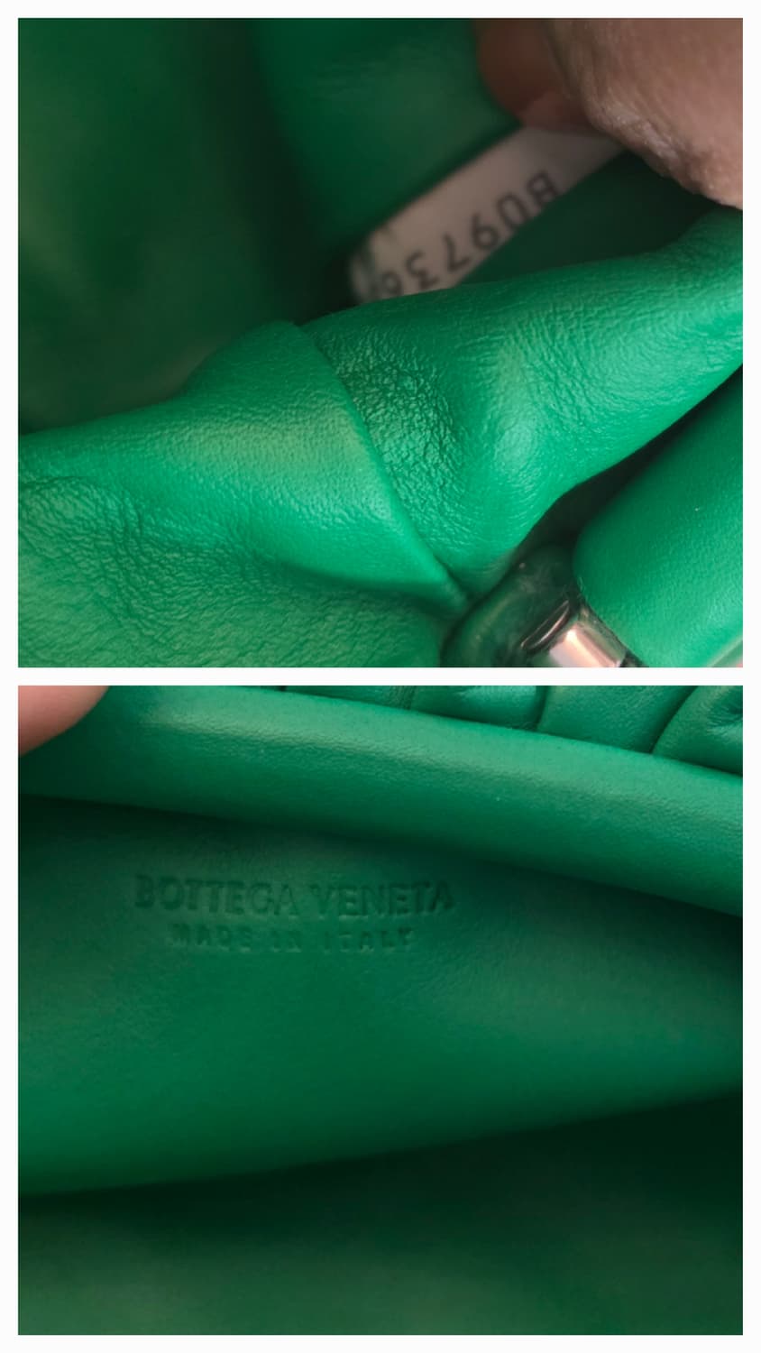 정품 보테가베네타 만두백 그린 상품이미지10