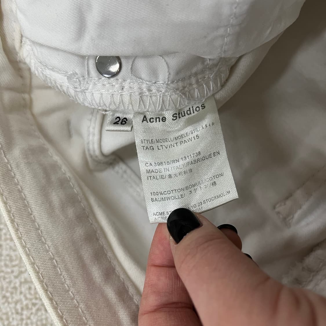26 아크네 빈티지 여성 코튼 면바지 0128M 상품이미지3