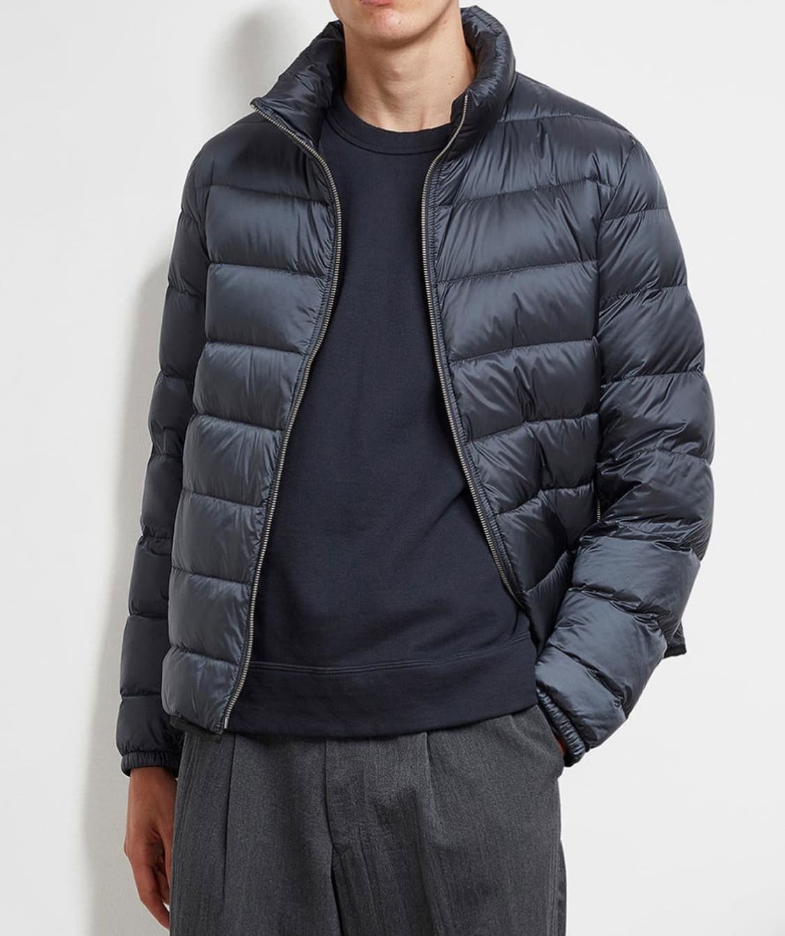 새상품)텐씨 TenC 리버시블 다운 라이너 포켓 자켓 네이비 상품이미지4