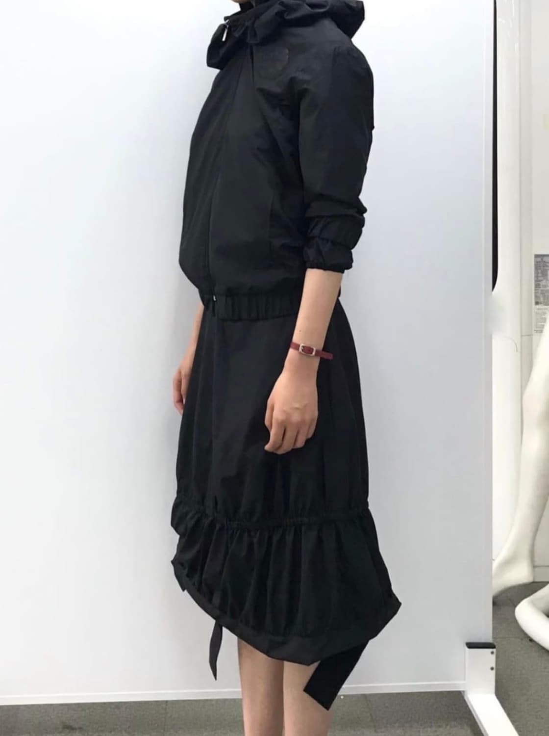 에옹쓰 도트 나일론 스커트 상품이미지1