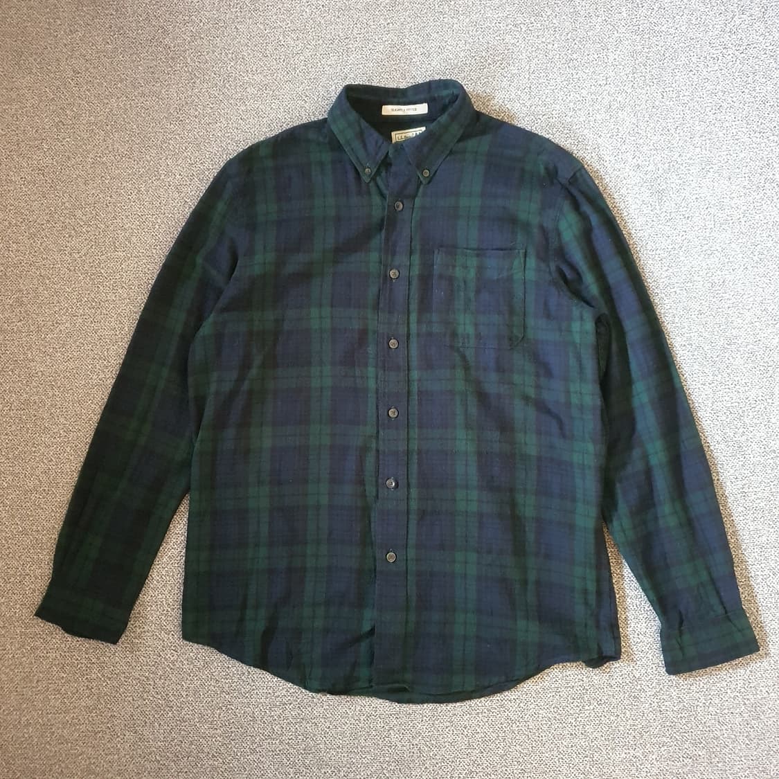90s엘엘빈 타탄체크 플란넬 셔츠  no.56 상품이미지1