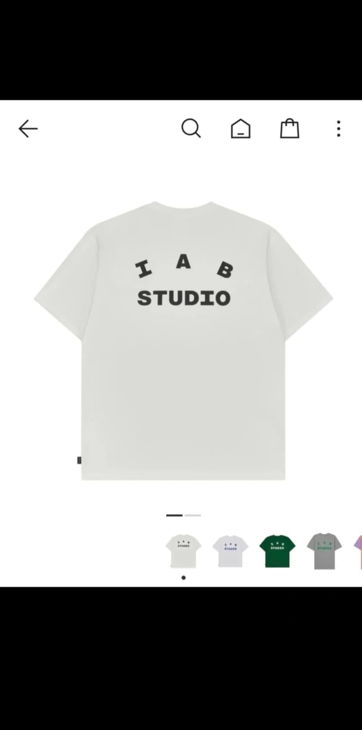 아이앱 스튜디오 화이트 티셔츠 XXL 상품이미지1