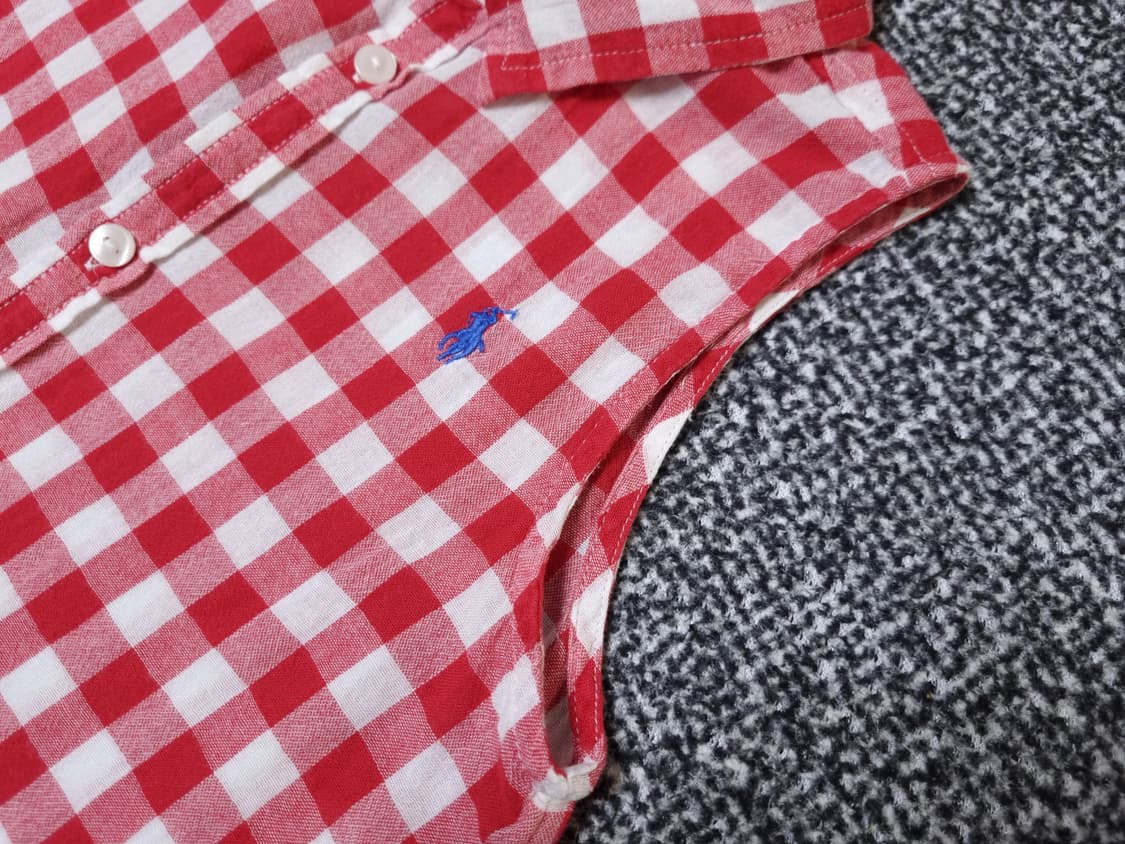 [무료배송][120]폴로 키즈 체크 민소매 블라우스 상품이미지7