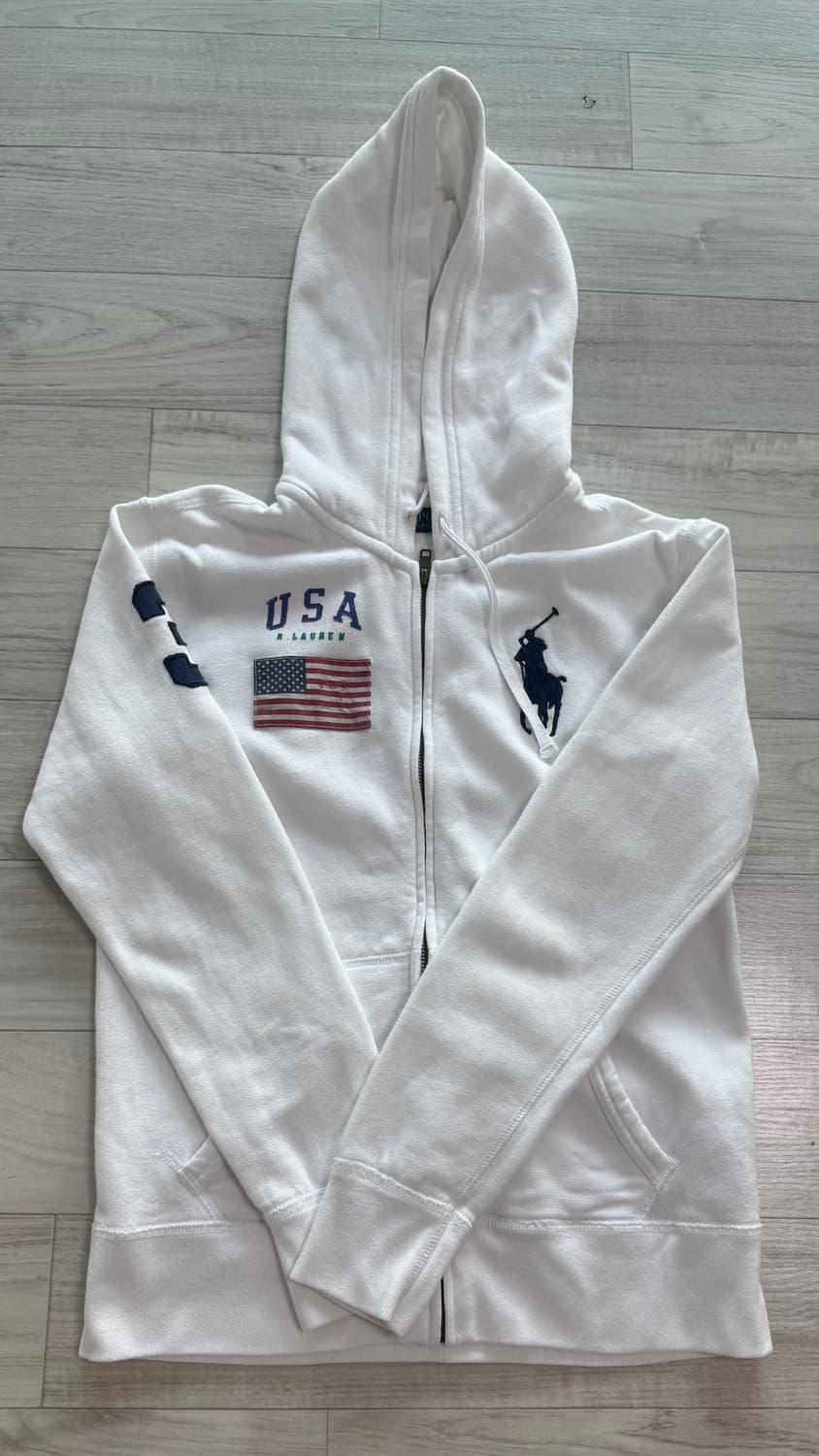 폴로 USA 성조기 후드집업 s 상품이미지1