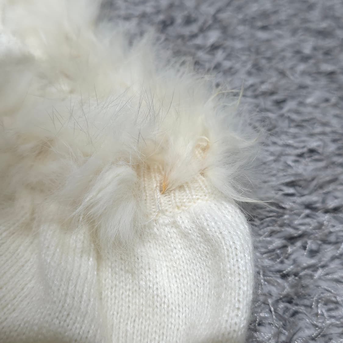 핀터 리본 퍼 앙고라 니트 딱붙 로걀탑  트랄라라 리즈리사깔 히메갸루 상품이미지4