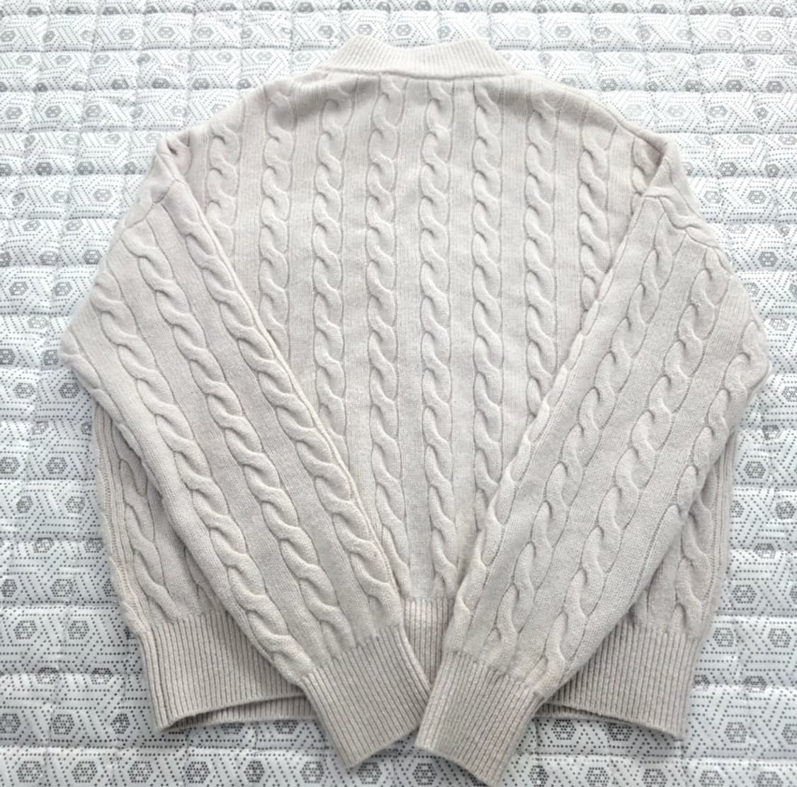 Brunello Cucinelli 캐시미어 꽈배기 집업 니트 95 상품이미지5