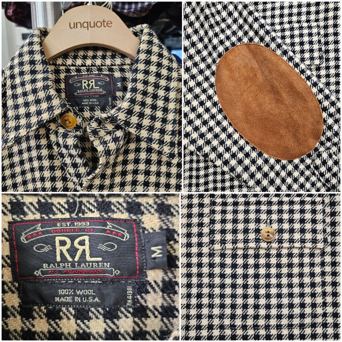 Vtg Double RL Plaid Wool Shirt 상품이미지2
