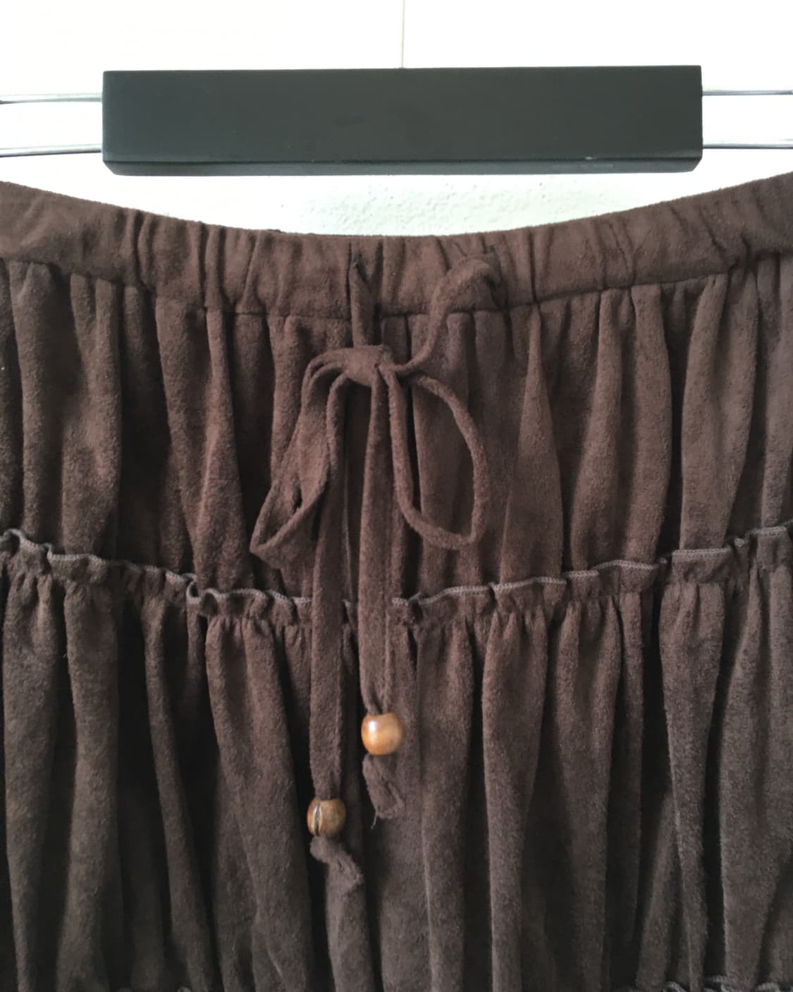 Fringe point velvet layer skirt 상품이미지2