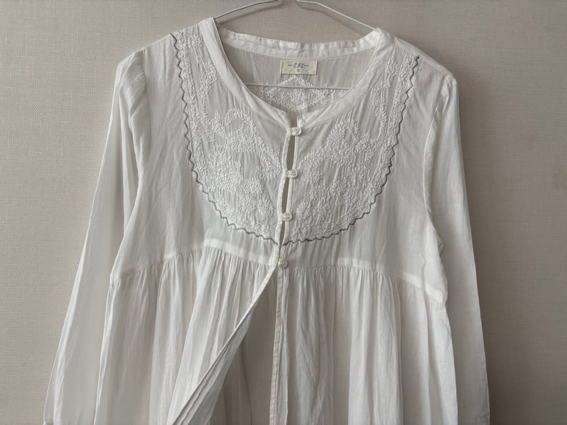 화이트 바선생 원피스+muji가디건 상품이미지2