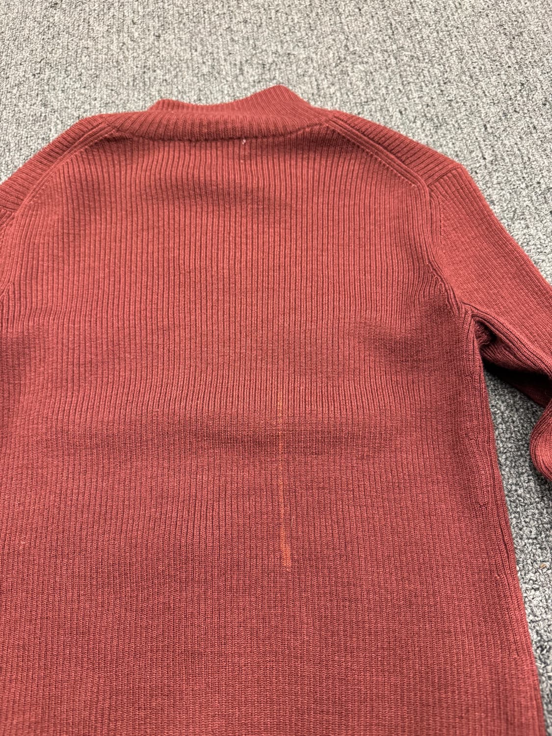 38)TWO.C 빈티지 여성 버건디 니트집업 상품이미지8