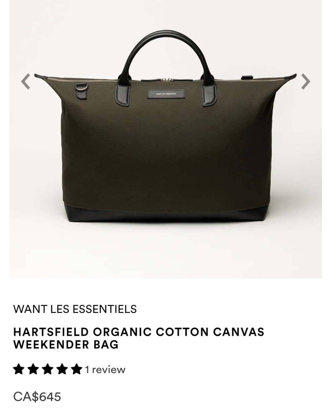 새상품)WANT LES ESSENTIALS Hartsfield 위켄더백 상품이미지1