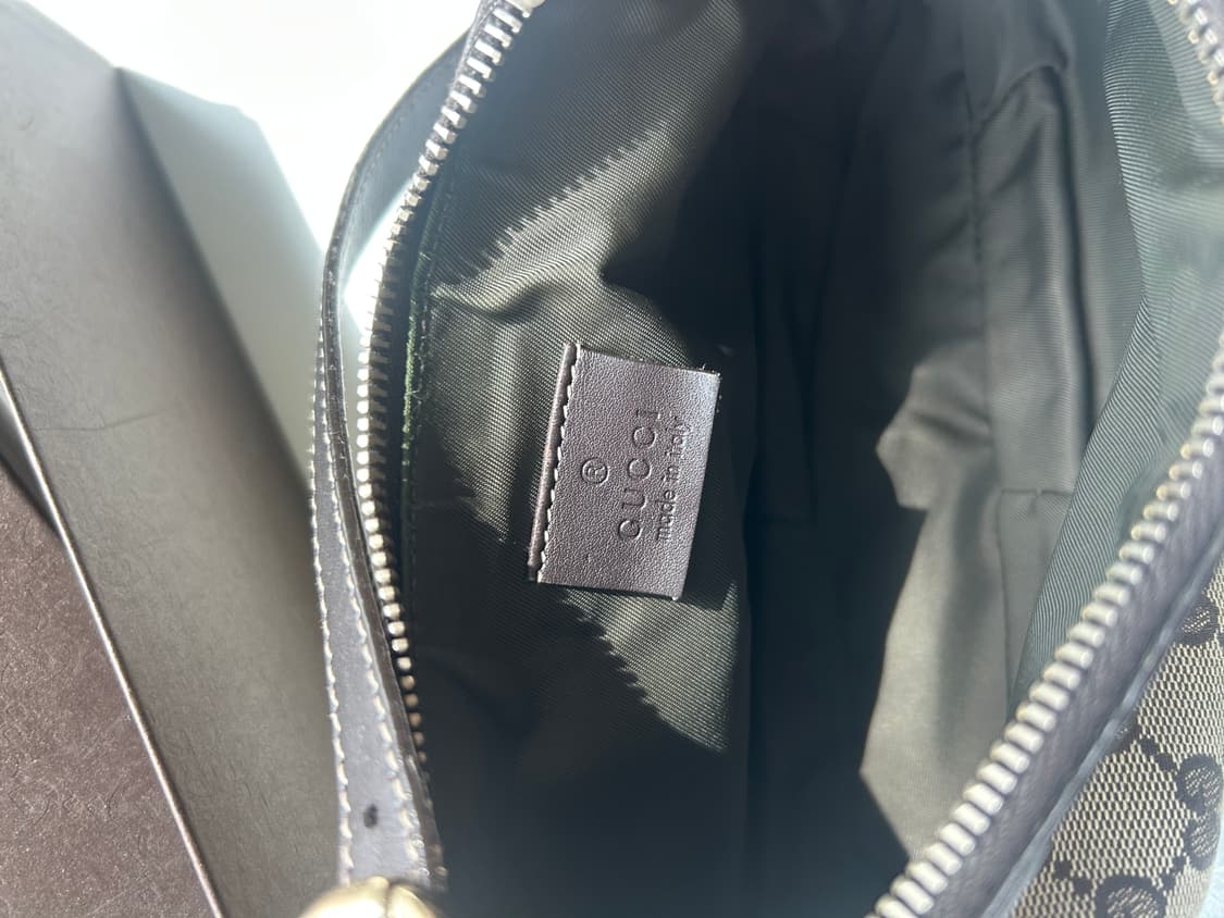 ✨할인!!)) Gucci 구찌 GG 로고 캔버스 빈티지 미니숄더백+박스 상품이미지3