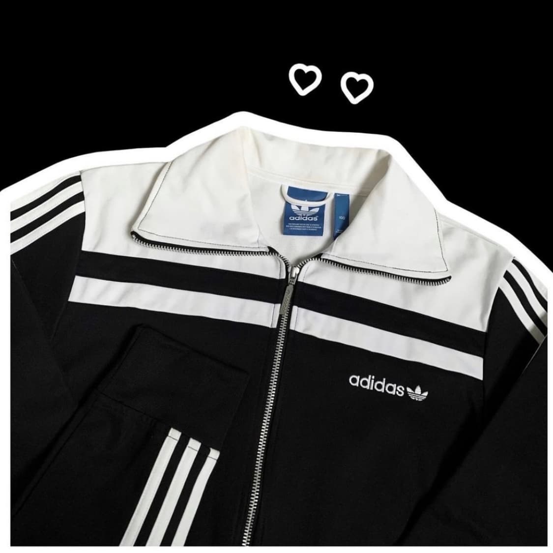 아디다스 오레오 흰검 져지 집업 트랙탑 상품이미지2