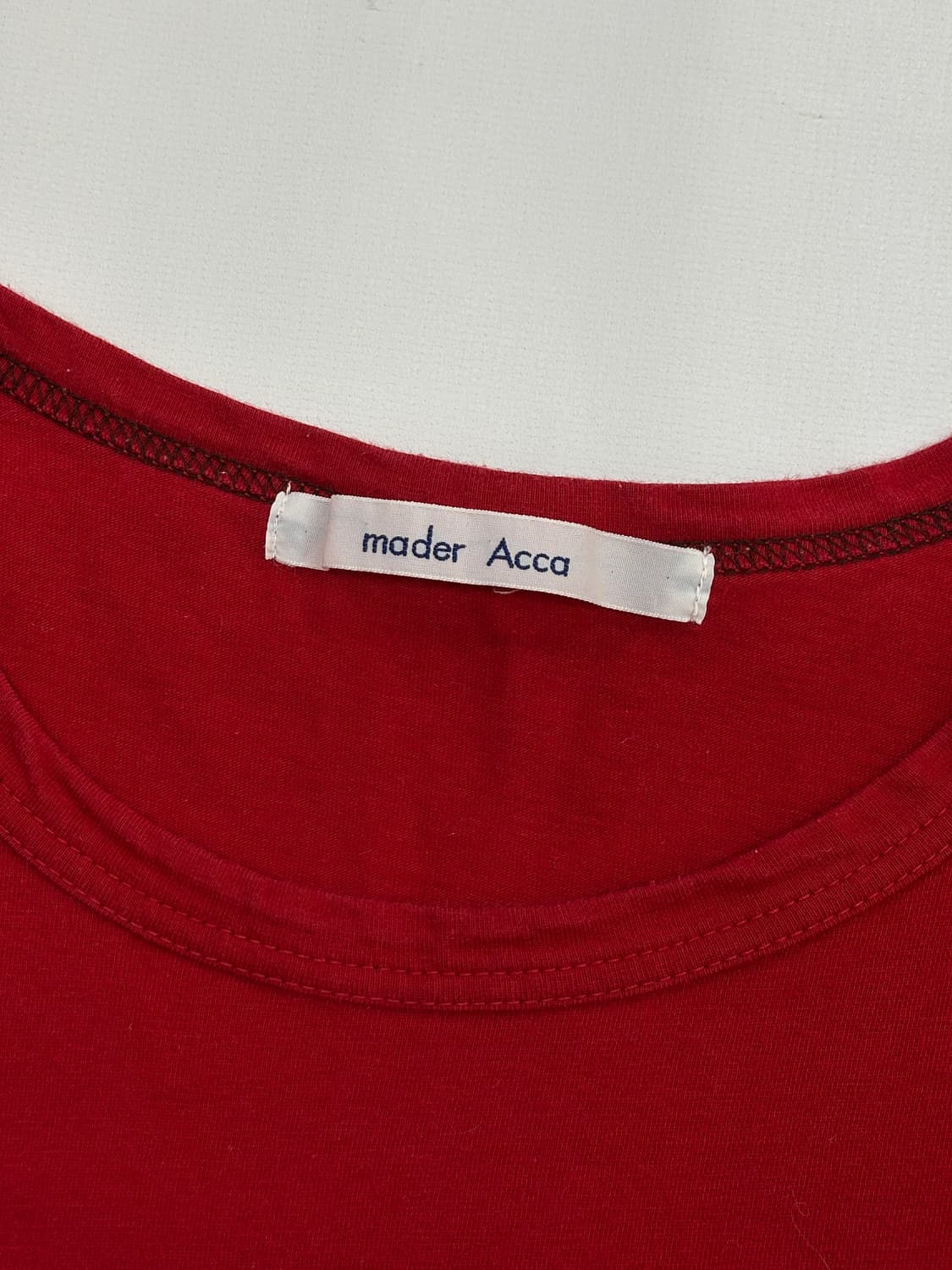 💋mader Acca 레드 프린팅 슬림 반팔티셔츠💋 펑크 빈티지 상품이미지5