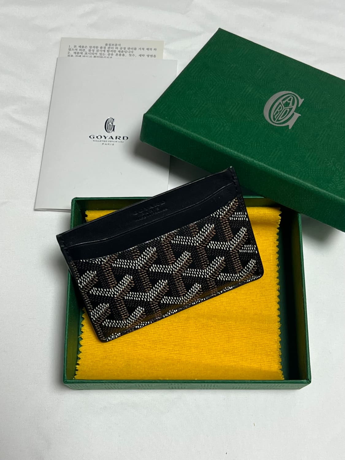 [정품] 고야드 생쉴피스 카드지갑 블랙 상품이미지1