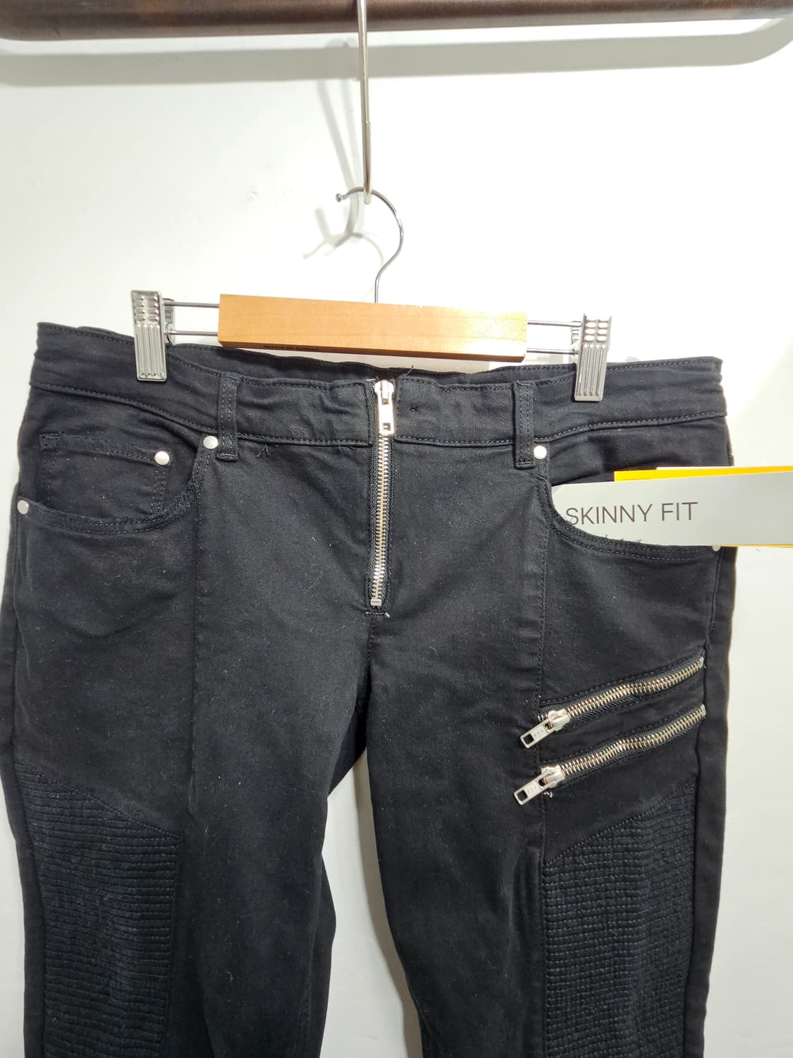 H&M 블랙 바이커 스키니진 상품이미지2