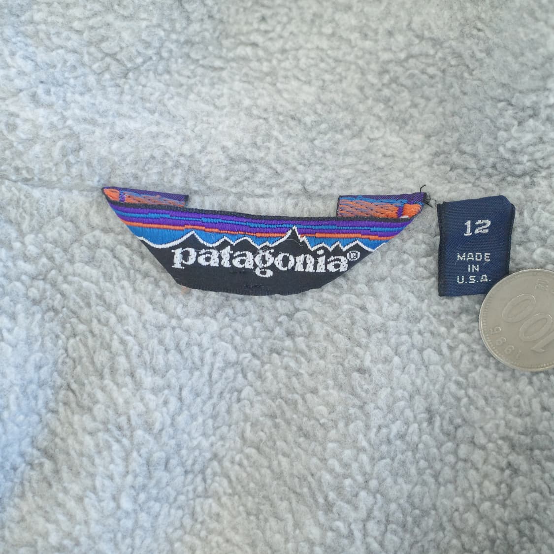 빈티지 파타고니아 90s 쉘드 신칠라 봄버 자켓 틸 그레이 M 상품이미지5