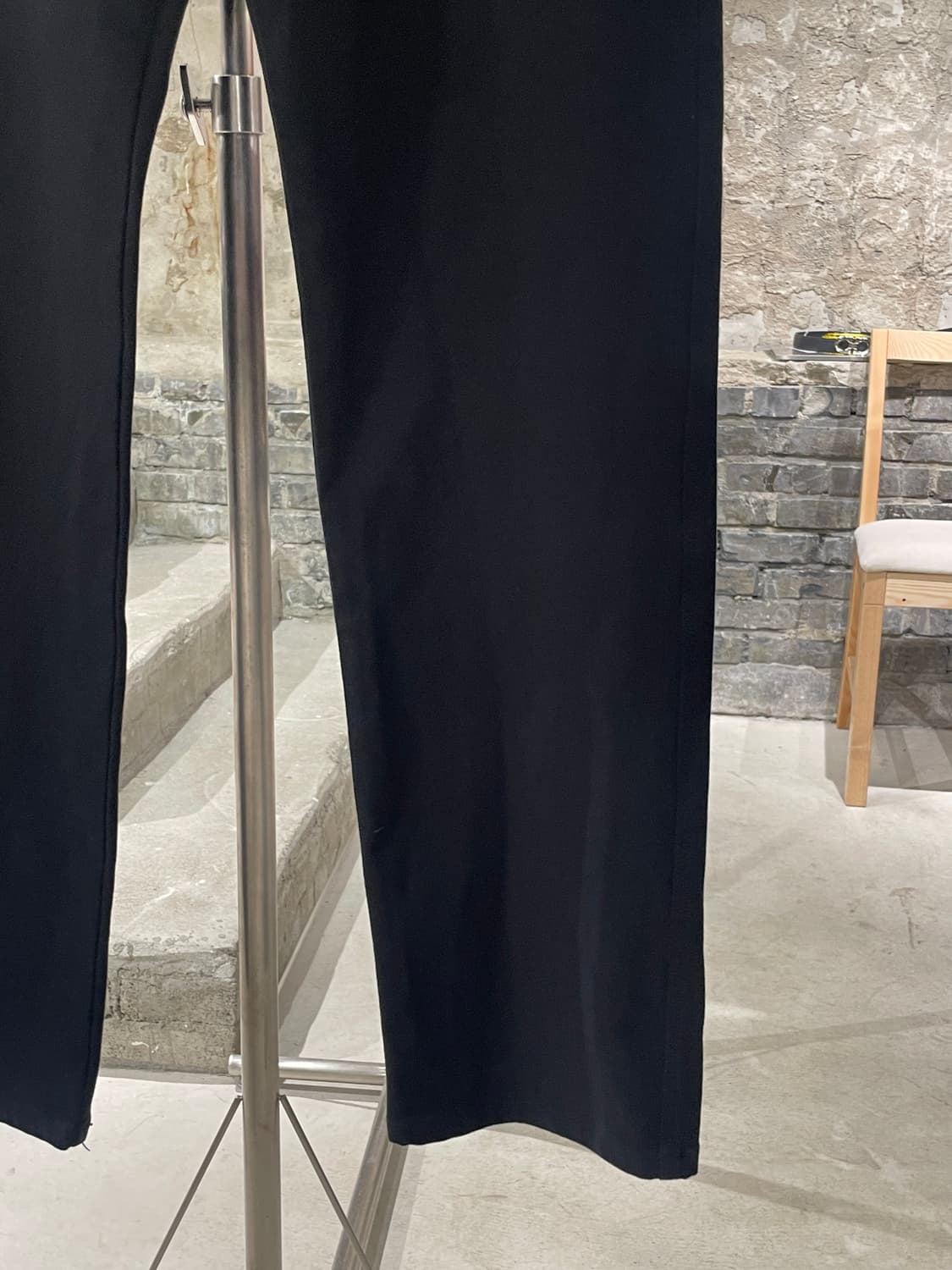보테가 베네타 유니폼 블랙 코튼 와이드 팬츠 상품이미지5