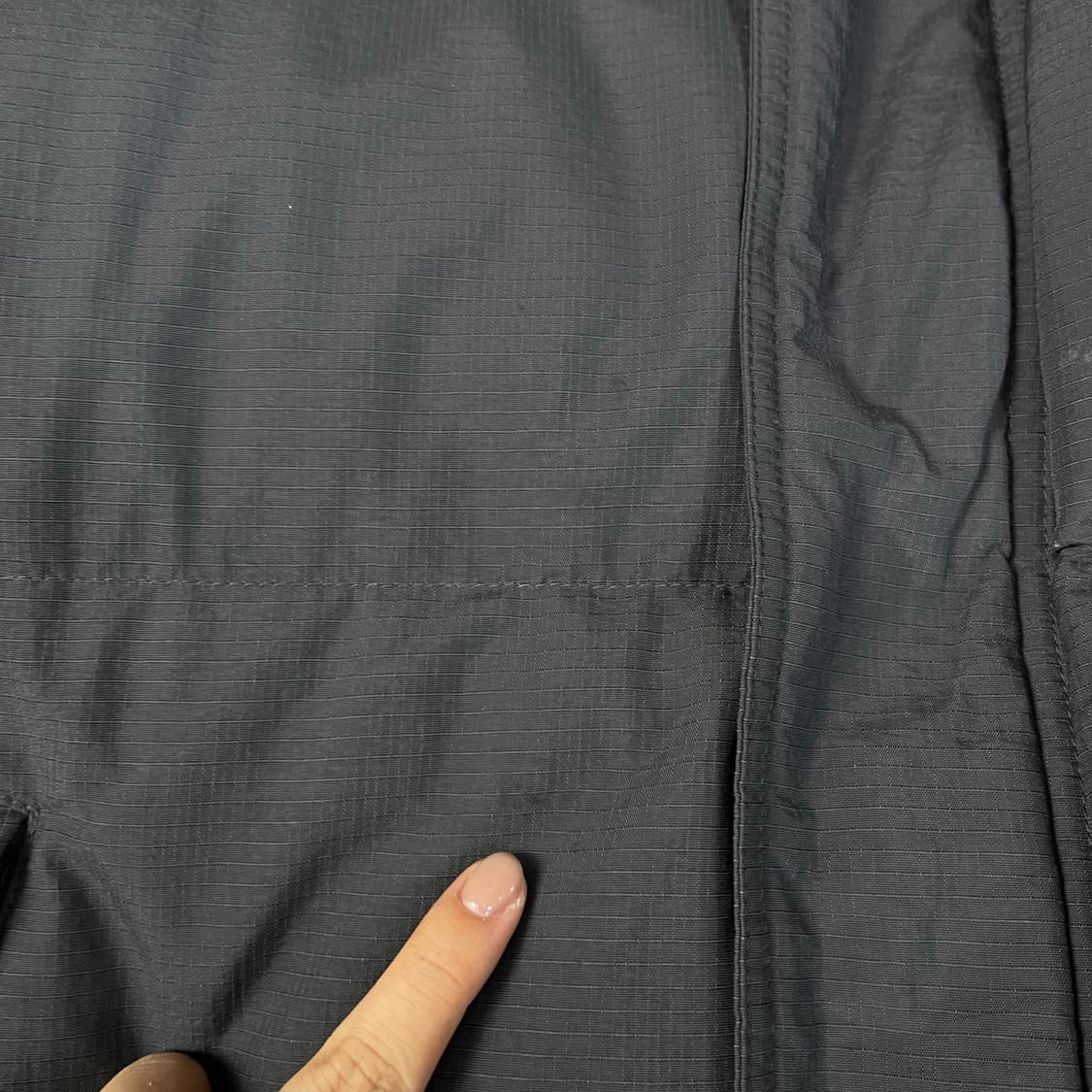 나이키 00s 올드스쿨 옐로우로고 차콜 다운 패딩 XL 상품이미지5