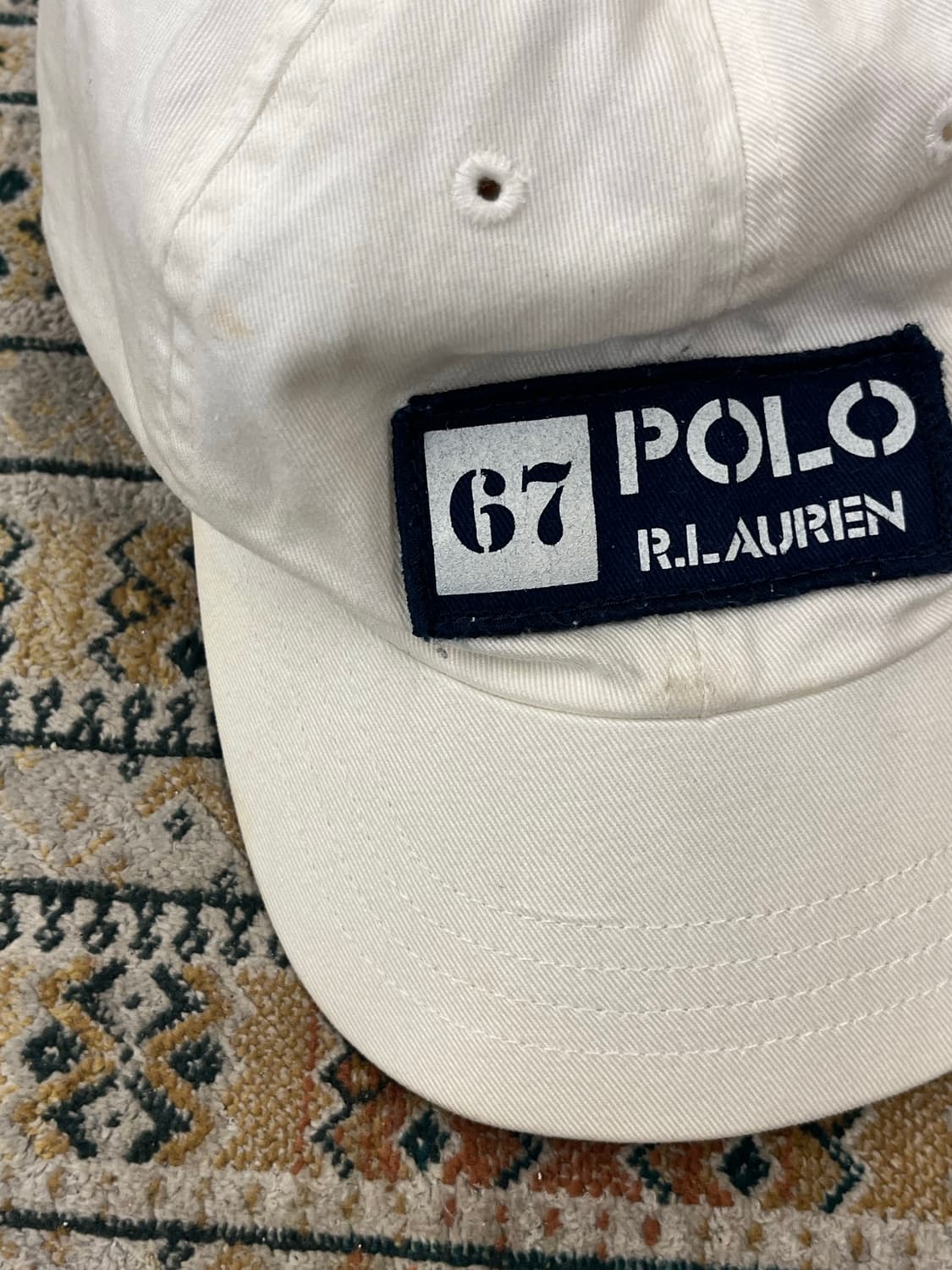 폴로 랄프로렌 볼캡 화이트 키즈 4-7 #csz3145 상품이미지4