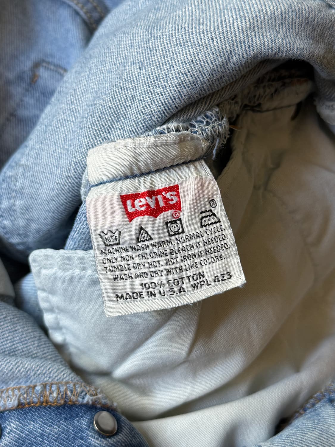 [34]90's 리바이스 501 Made in USA 연청 데님 팬츠 상품이미지4