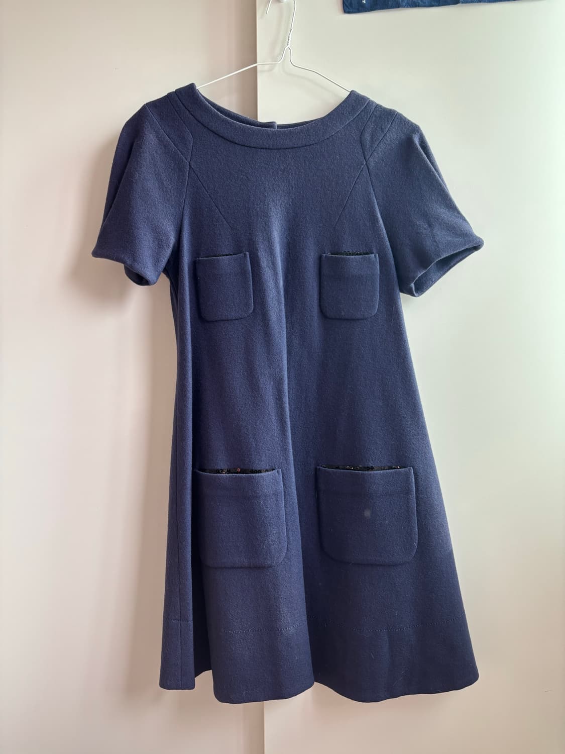 질스튜어트 네이비 포켓 반팔 원피스 상품이미지1